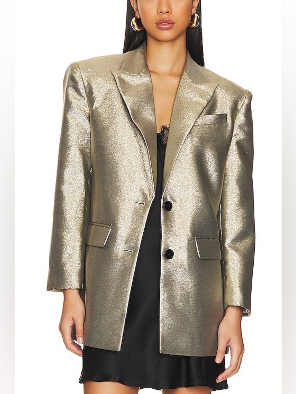 Ronny Kobo Metallic Blazer
